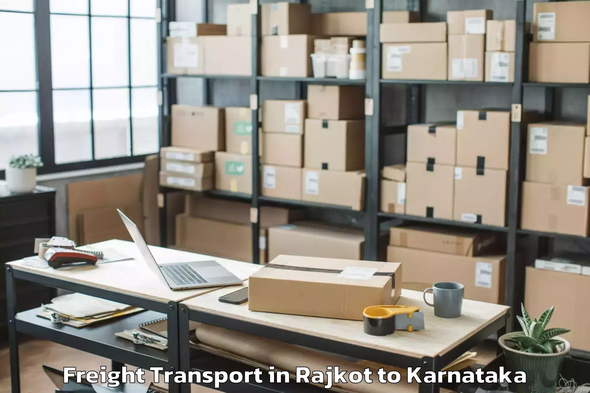 Easy Rajkot to Nyamathi Freight Transport Booking